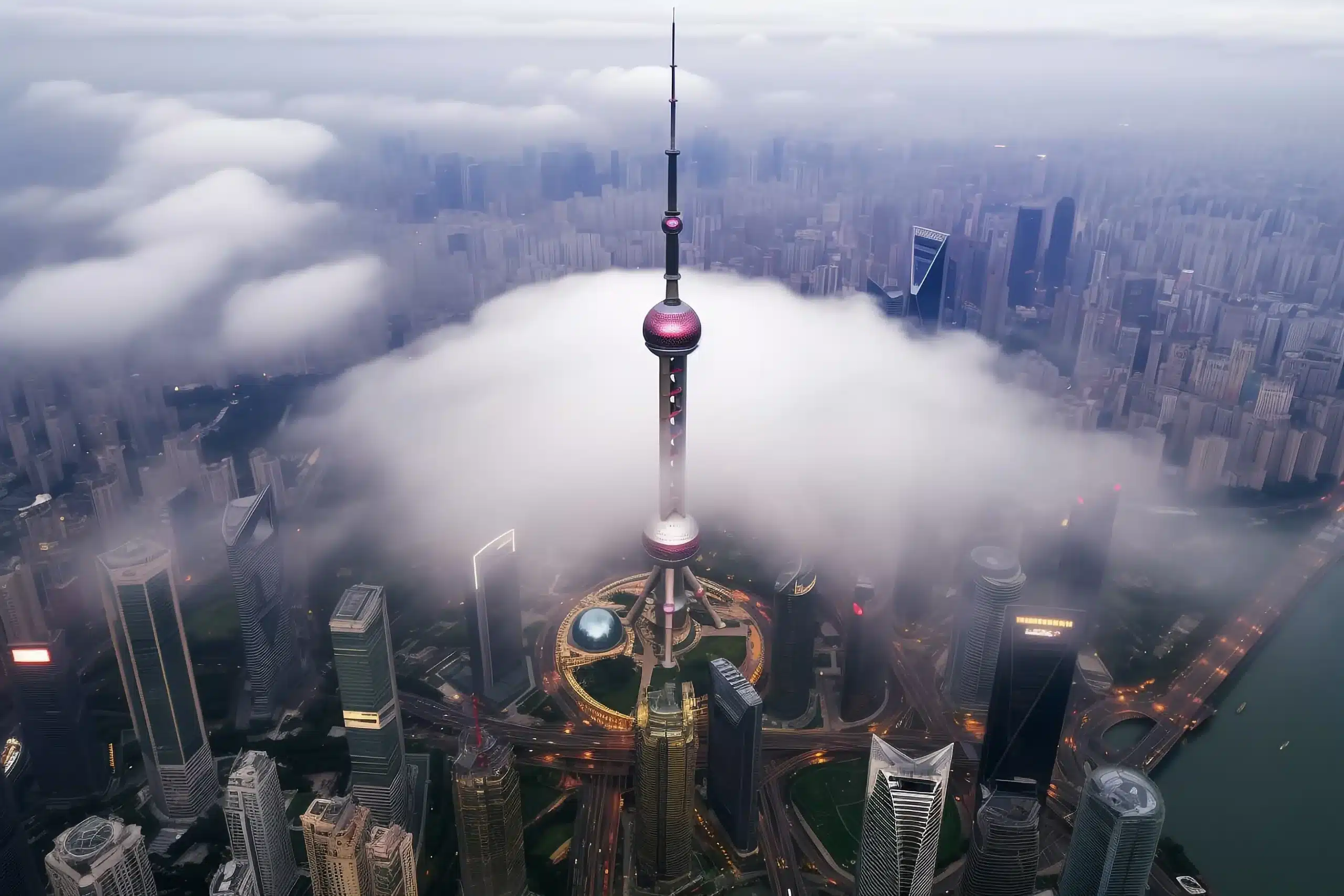 Что посмотреть в Шанхае-Телебашня Восточная жемчужина