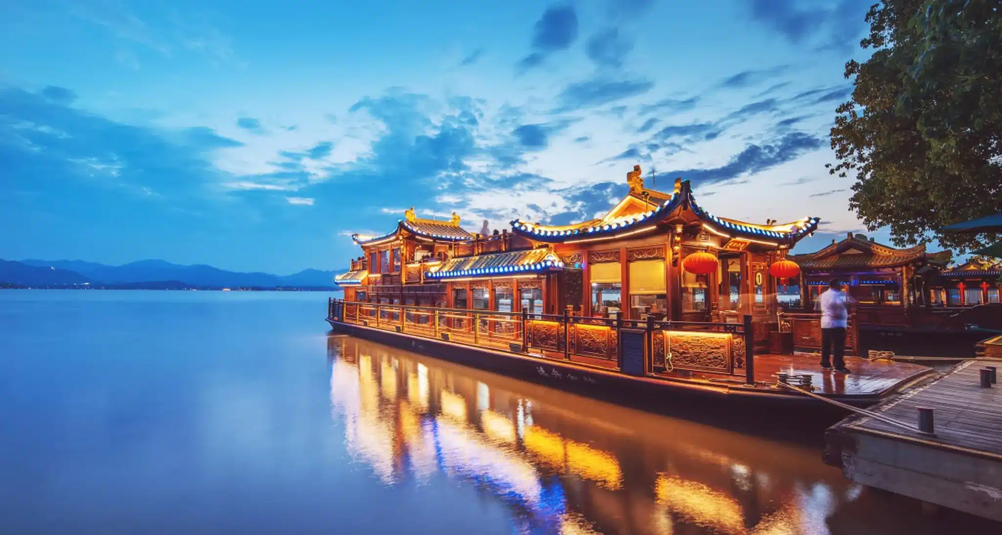 Озеро Сиху в городе Ханчжоу