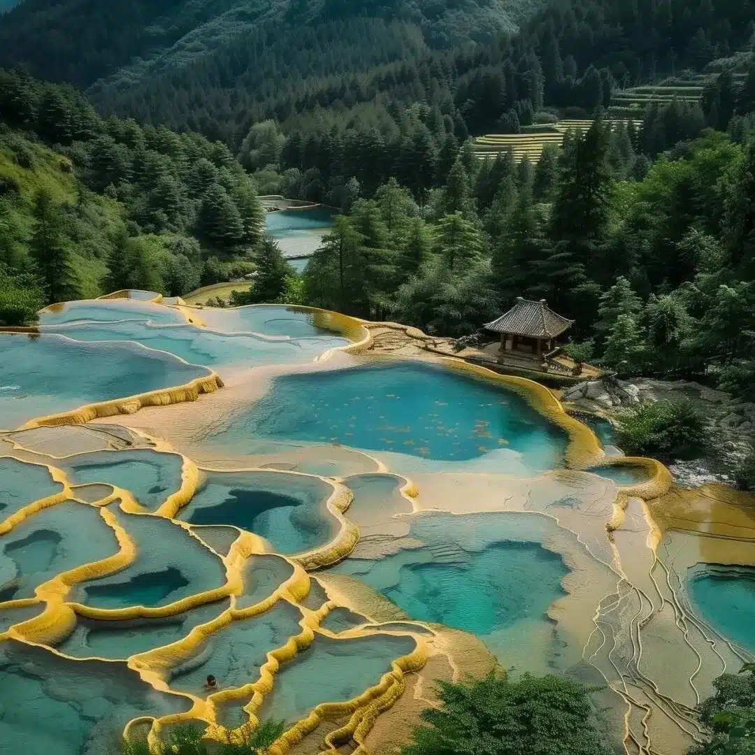 Парк Цзючжайгоу в провинции Сычуань