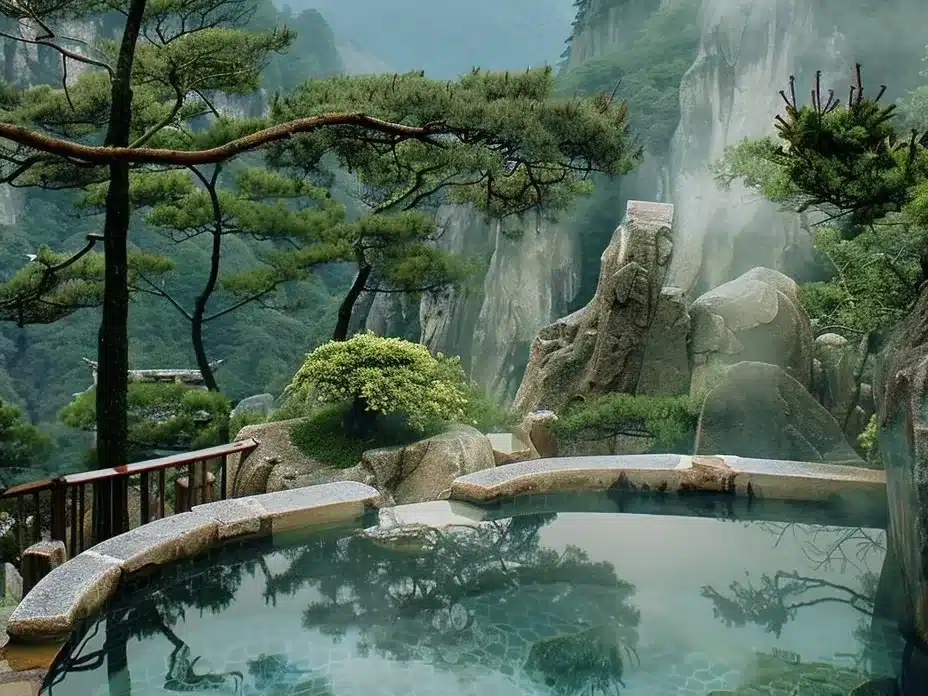 горячие источники в Горе Хуаншань