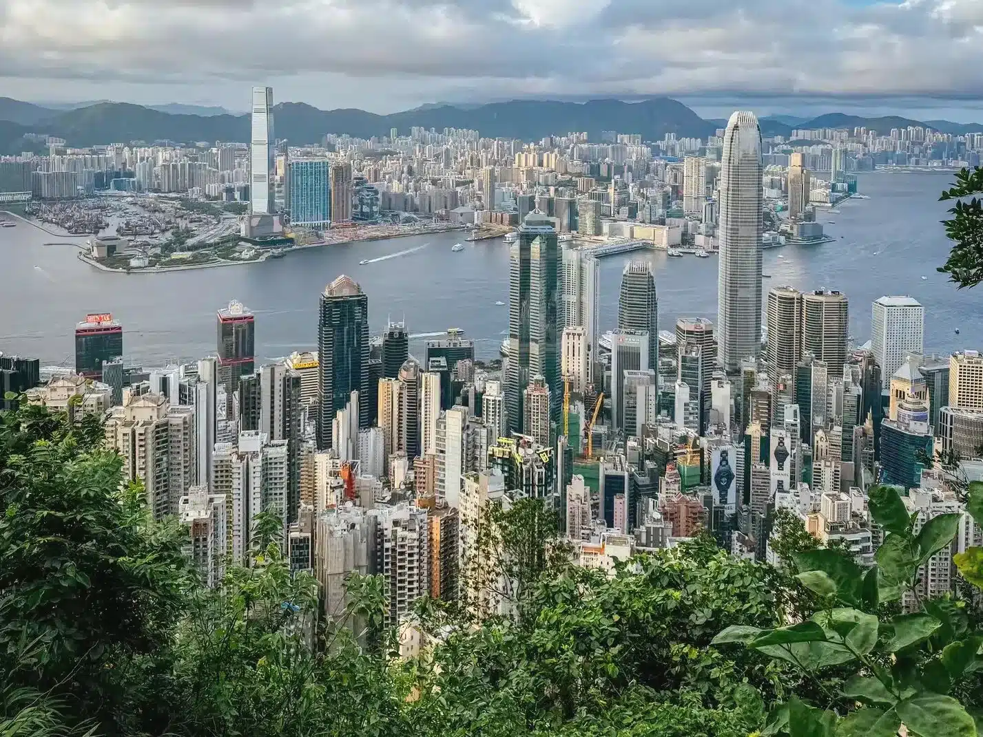 Вид с пика Виктории Гонконга