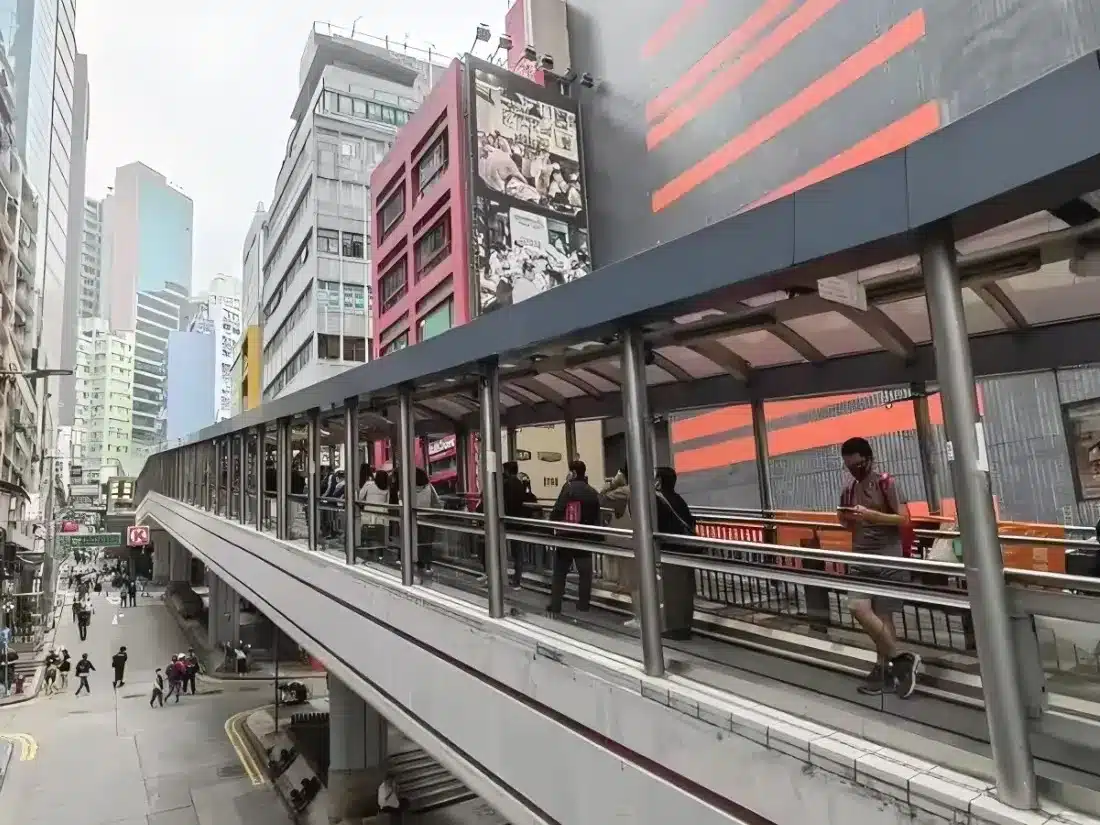 Эскалатор в Гонконге