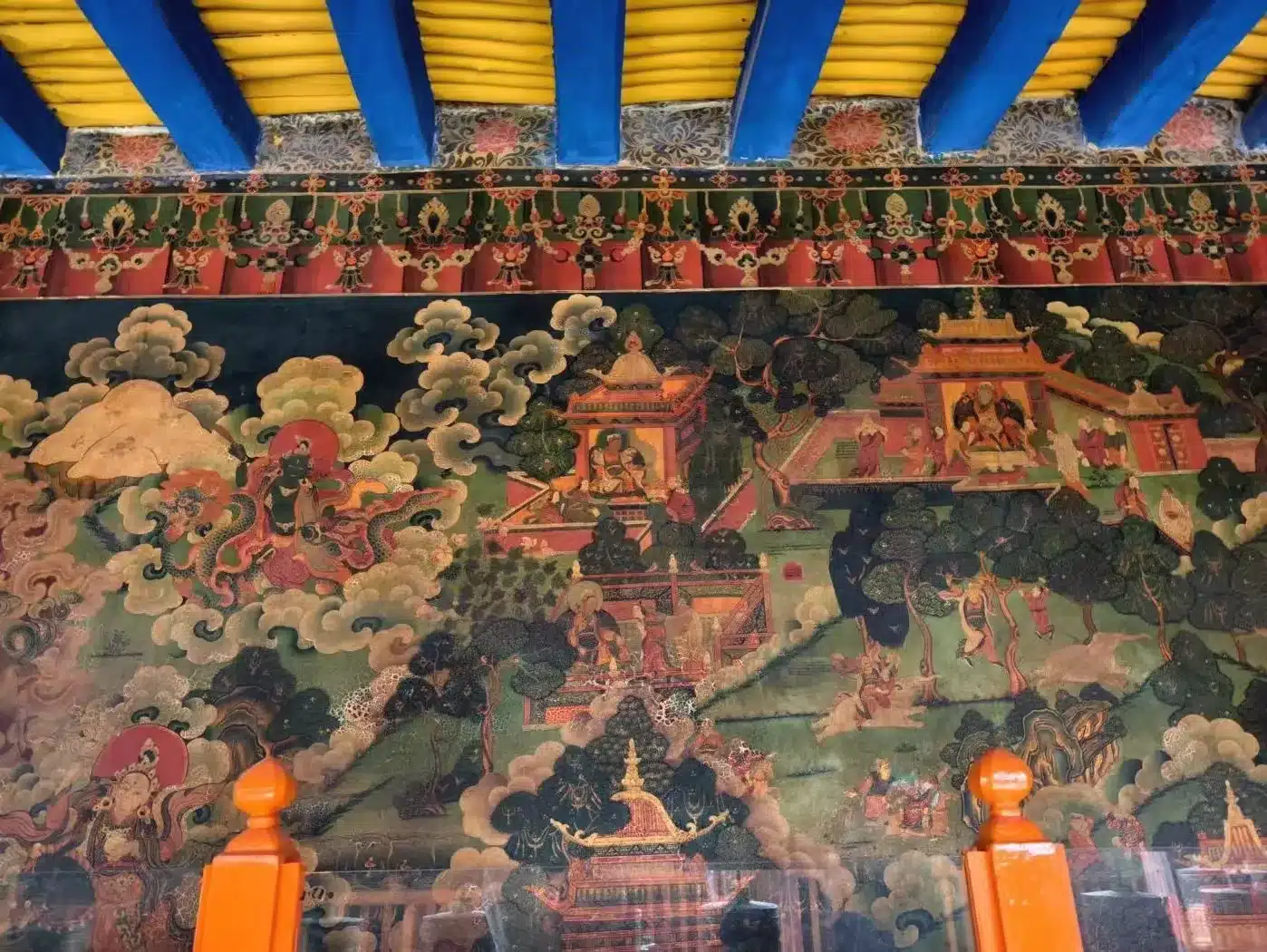 Фрески храма Джоканг