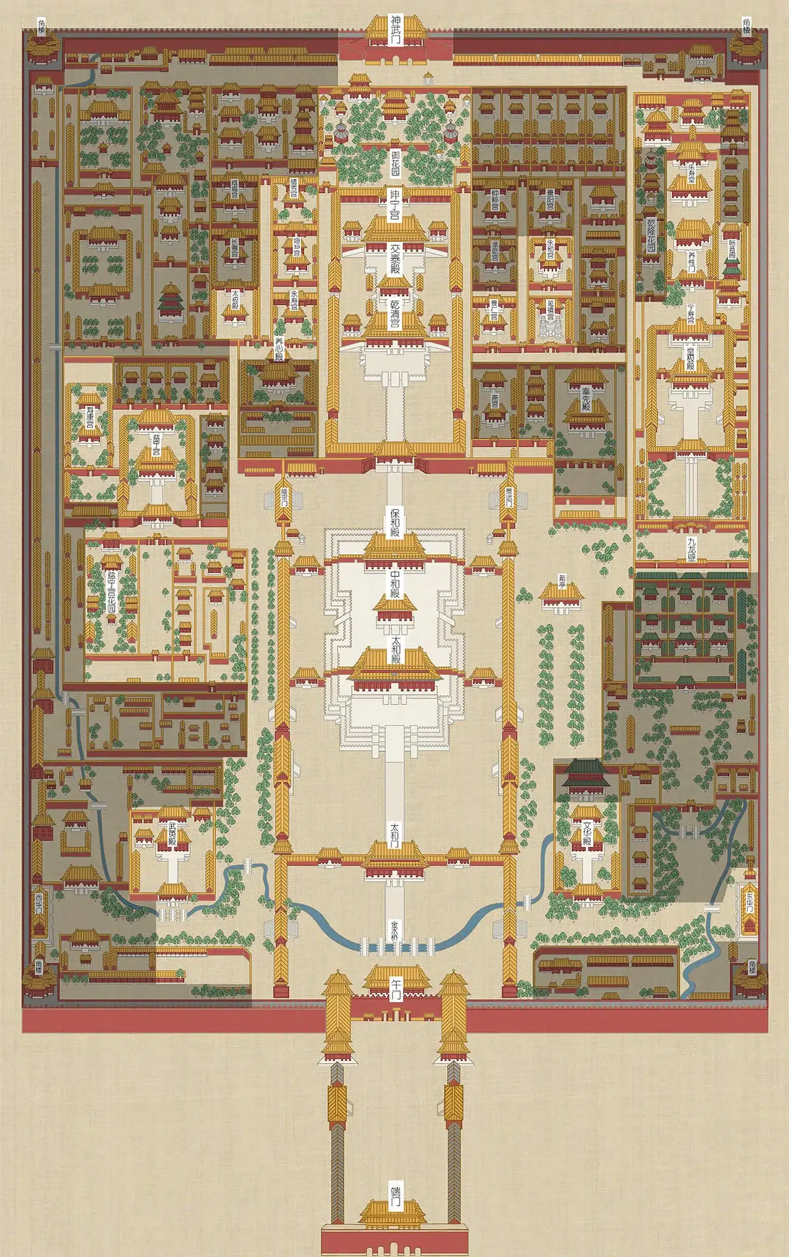 Карта Запретного города