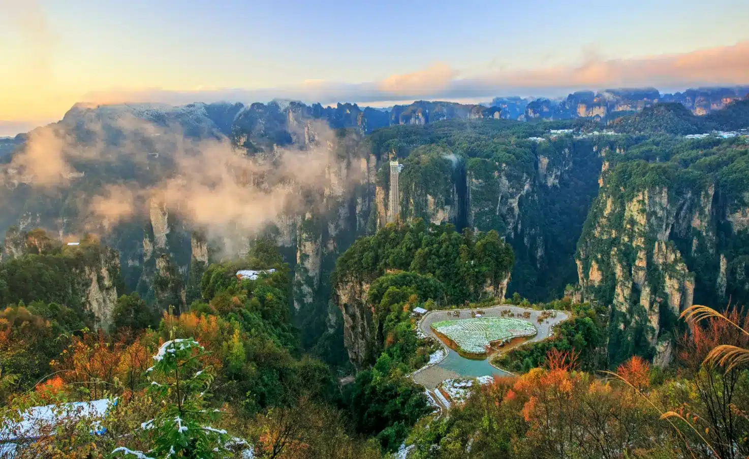 Рисовые террасы в небе