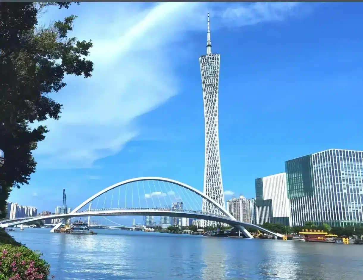 Гуанчжоу: Пешеходный мост Хайсинь